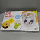 Bright Starts Baby Bouncer Soothing Vibrations Infant Seat - Removable -Toy Bar, Nonslip Feet, 0-6 Months Up to 20 lbs (Safari Fun)