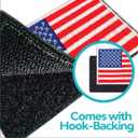 Laughing Lizards American Flag Tactical Patch (2-Pack) | Olive Drab Green Hook & Loop 2x3 Camo Military Patch, Tactical Army Ranger Patches for Hats, Bags & Equipment (Green & Tan Flag)