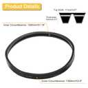 uxcell 1 Pack 2/B51 Classic Wrapped 2 Banded V-Belt, 54" Outside Circumference, Black, Compatible with Pump, Fan, Compressor, Agricultural Equipment, Vehicle System