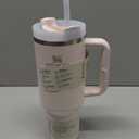 STANLEY Quencher H2.0 Tumbler with Handle and Straw 40 oz Flowstate 3-Position Lid Cup Holder Compatible for Travel Insulated Stainless Steel Cup BPA-Free Rose Quartz 2.0