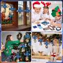 48 Pcs Winter Nativity Cross Suncatchers Craft Kits Religious Christian Winter Crafts Jesus Nativity Stained Glass Tissue Paper Craft Kit for Window Art Activities Decoration