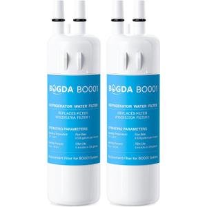 BOGDA W10295370A Water Filter Replacement Fit for EDR1RXD1, WHR1RXD1, Filter 1, W10295370, KAD1RXD1, P8RFWB2L, P8WB2L, P4RFWB, P5WB2L, 46-9081, 46-9930 Compatible with Whirl-pool Ken-more (2 Filters)