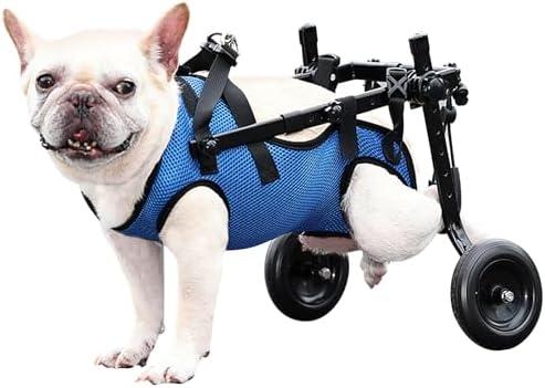 Huimpet Dog Wheelchair for Back Legs, Dog Wheelchair for Small Dog, Adjustable Pets Cart with Wheels, Doggy Wheelchairs for Disabled Hind Legs, Dog Leg Brace and Hip Support, Small