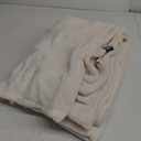 Bedsure GentleSoft Fleece Throw XL Blanket Cream - 300GSM Soft Lightweight Plush Cozy Blankets for Bed, Sofa, Couch, Travel, Camping, 50x70 inches