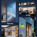OIYN Smart Outdoor Wall Light, RGBWW LED Porch Light with 30 Scene Modes, 1500LM, IP65 Waterproof, DIY Color-Changing Wall Lamp for Garden, Patio, Christmas and Holiday Decorations 1 Pack