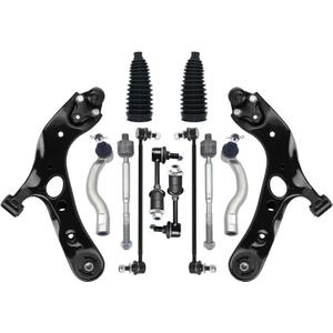 14 Piece Front Lower Control Arm Ball Joint Sway Bar Stabilizer Tie Rod Bellows Suspension Kit Replacement For 2006-2018 Toyota RAV4 K620586 K620587