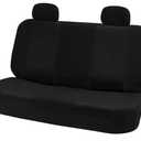 FH Group 3D Air Mesh Car Seat Covers Rear Bench Set – Universal Fit Bench Seat Protector, Washable Automotive Seat Cover for SUV, Sedan, Truck, Car Accessories, Black