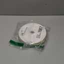 HUIHUANG White Velvet Wired Ribbon 1 inch x Continuous 20 Yards Velvet Ribbon with Gold Glitter Backing, for Christmas Tree Decorations, Gift Wrapping, Wreaths, Garlands, Bows Crafts- (Ivory)