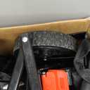 51" L Beach Wagon with 9" Sand Wheels,260L Collapsible Beach Cart with Rear Tailgate,Heavy Duty Wagon for Sand, Camping, Fishing and Sport, Black