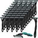 50 Pcs Men's Disposable Razors Bulk 3 Blade Men Razors for Head Sensitive Skin Comfortable Shave