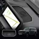 SXCY for 2024 2025 Toyota Land Cruiser Screen Back Organizer 2024 2025 Land Cruiser Dashboard Tray 2024+ Land Cruiser Accessories 2025 Land Cruiser Behind Screen Organizer (Silicone w/Speaker Hole)