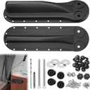 Spa Cover Lift Accessories,Hot Tub Cover Lift Original Parts,One Pair of Brackets Includes Mounting Kit,Side Mount Manual-Pivot Lifter Accessories,Lifter Replacement Two Bracket Kit