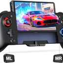 Switch Controllers Compatible with Nintendo Switch/OLED, One-Piece Joypad Controller Replacement for Switch Pro Controller with 9 Lights Color, Switch Remote for Users Who Prefer Handheld Mode