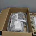 Afloia 6-in-1 Dog Grooming Kit, Pet Grooming Vacuum for Shedding, Dog Hair Vacuum with Clipper Nail Trimmer Grinder, Pet Brush Groomer at Home, Low Noise Cats Hair Remover, 1.5L Dust Cup, White (Silver)