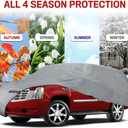 Motor Trend 4-Layer 4-Season Auto (Waterproof Outdoor UV Protection for Heavy Duty Use Full Car Cover for Vans, Suvs, Crossovers up to 210")