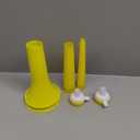 2 Pcs Stadium Horn for Adult, 21 Inch Vuvuzela Plastic Collapsible Cheering Trumpets for Sporting Events Football Carnival Party (Yellow)