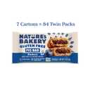 Nature's Bakery Gluten Free Fig Bars, Blueberry, Real Fruit, Vegan, Non-GMO, Snack bar, 12 Count (Pack of 7) (EXP 07/20/25)