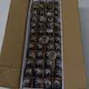 48 Pack 1/2oz Amber Glass Dropper Bottles, Eye Dropper Bottles with Glass Droppers for Essential Oils, Perfumes (15 mL, Amber)