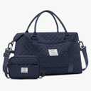 SYCNB Travel Duffel Bag for Women, Gym/Weekender/Carry-On Bags with Toiletry Bag & Adjustable Strap,Personal Item Bags