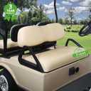 10L0L Golf Cart Front Seat Cushion & Backrest Kit for Club Car DS 2000.5-up, Factory Style Replacement Deluxe Bottom & Backrest Kit