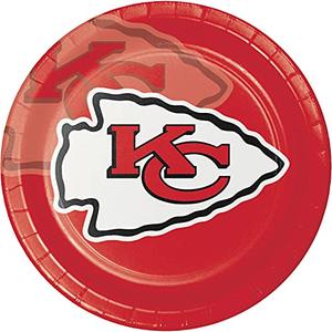 Pack Of 2 Creative Converting 8 Count Kansas City Chiefs Paper Dinner Plates
