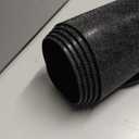 Black Hardwood Floor Chair Mat, Heavy Duty Plastic Desk Protector, 36x 48inch- black