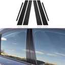 6PCS Car Window Molding Trim B-Pillars Sticker Carbon Fiber Decals fits for BMW F30 2012 2013 2014 2015 2016 2017 2018 2019 Accessories