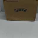 Beige Curved Dog Stairs Ramp for High Beds 22.8" H, 4-Step Dog Steps for Couch Sofa and Chair, Pet Stairs for Cats, Non-Slip Balanced Pet Steps