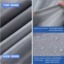 Travel Trailer RV Cover, Heavy-Duty 600D Fabric, 34'1''-37'