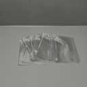 10pcs A5 Cash Stuffing Envelopes Zipper Binder Pockets Clear Glitter PVC 6 Hole Zip Sleeves Loose Leaf Pouches for 6 Ring Binder Planner (A5 5.91" x 8.19")