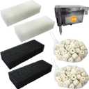 2 Set of Three-Stage Filtration Tank Filter Maintenance Kit, Replacement for AquaClear 110 Power Filter, Fish Tank Filter for 60- to 110-Gallon Aquariums