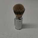 MHLE Traditional Silvertip Badger Shaving Brush | Chrome Plated Stainless Steel Handle | Luxury Shave Accessory for Men