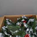 Christmas Garland,Christmas Garland with Lights, Christmas Decoration,9FT/2.7M, for Mantle, Home, Stairs, Fireplace, Porch, Door,Indoor/Outdoor (Green)