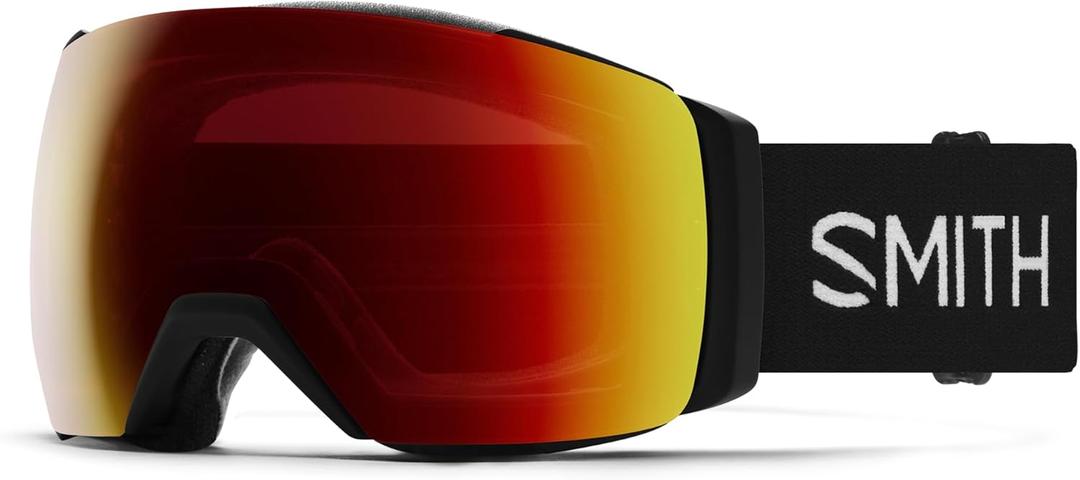 Smith Optics I/O MAG XL Unisex Snow Winter Goggles (Black Chromapop Sun Red Mirror)
