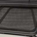 RV Murts Trailer Window 15"x22", Tempered Glass with Screen & Trim Kit, 1-1/2" Wall Fit for Teardrop Camper, Cargo, Travel Motorhome, Vertical Slide.(Aluminum, Shatterproof, Cold Insulation)