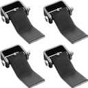 SPARKWHIZ Dump Trailer Hinges Weld on Heavy Duty Greaseable Dump Trailer Door Gate Hinge, Strap Style Long Leaf Hinge, Pack of 4