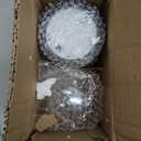 JHY DESIGN Set of 2 Black Table Lamp Battery Powered 7" Tall Cordless Lamp Light with Edison Style Bulb Battery Operated Great for Living Room Bedroom Weddings Parties Indoors Outdoors