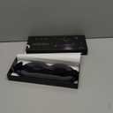 MZOO Luxury Sleep Mask for Back, Side Sleeper, Complete Light Blocking Sleeping Eye Mask Night Blindfold, 3D Zero Pressure & Spacious for Lash Extensions, Breathable Soft Eye Cover Flight Nap Travel (M-gray (Black Edge))