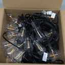 Brightown Outdoor String Lights Patio Lights, 100FT ST38 Shatterproof Dimmable Waterproof Connectable LED Christmas Lights, Hanging Outside Light for Backyard, Porch, Deck, Balcony, Garden, Home Decor