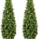 Yinleus 4FT Artificial Boxwood Topiary Tree Fake Topiary Potted Plants for Home Office Garden Indoor Outdoor Decoration 48INCH(2PACK)