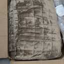 RECYCO Luxury Velvet Quilt Set King Size Bedding Sets, Ultra Soft Velvet Comforter Set, Lightweight Channel Box Stitch Oversized Bedspread Coverlet for All Season, with 2 Shams, Mocha Brown