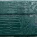 Laptop Sleeve 13-13.6 Inch Crocodile PU Leather Flip Case for 2016-2026 MacBook Neo 13 A18 Pro A3404 Air 13/13.6/ Pro 13 M5 M4 M3 M2 M1, for HP Dell Microsoft 13-13.6" Notebook, Green