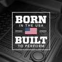 Husky Liners Weatherbeater Floor Mats | Fits 2024-2026 Toyota Tacoma - Hybrid, Double CAB ONLY | Front & 2nd Row, 3-pc Black - 99281
