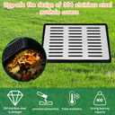 18x18x24 in Large Catch Basin with 304 Stainless Steel Grate,Catch Basin for Drainage with Debris Basket,French Drain Catch Basins Without Pre Drilled Holes are Suitable for Courtyards (18x18x24 in)