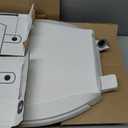 KOHLER 4636-RL-0 Cachet ReadyLatch Elongated Slow Close Toilet Seat, Soft Close Toilet Seat Quiet Lid, Contoured Grip-Tight Bumpers Installation Hardware, Apartment Essentials, White