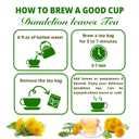 VIDA FARM 125 Dandelion Tea Bags - 100% Natural Dandelion Leaf & Root, Sugar Free, Caffeine Free, Non-GMO - Premium Dandelion Root Herbal Tea, Smooth Taste (EXP 03/14/27)