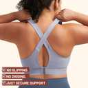 UBCUTE High Impact Sports Bra for Fuller Bust Women with Adjustable Strap, High Support Wireless Workout Bras GMY Running Fitness Yoga Black M (Black, M)