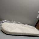 43.3 Inches Collapsible Ottoman with Storage, Bench with Storage Ottoman for Living Room, Bedroom & Entryway-Cream White