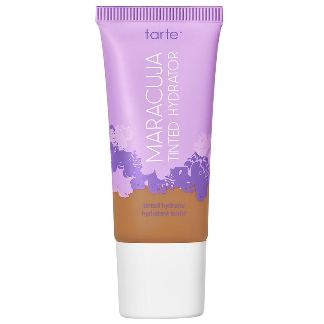 tarte maracuja tinted moisturizer  Lightweight Sheer Foundation with Buildable Longwear Coverage, Hyaluronic Acid, Turmeric, Aloe for Hydrated Skin, Vegan & Cruelty Free (40N tan neutral)