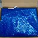 Evoio Solar Pool Cover 8 ft Round for Above Ground Inground Pools Bubble Wrap Covers Hot Tub Spa Thermal Heating, 12 Mil Circle Blue Floating Blanket for 6-24 Foot Feet Diameter Swimming Pools